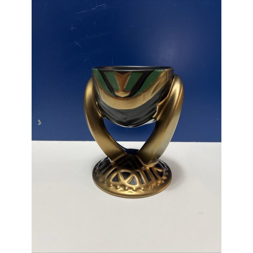 Disney Parks Marvel Loki Chalice Gold Green Goblet Avengers Exclusive Epcot